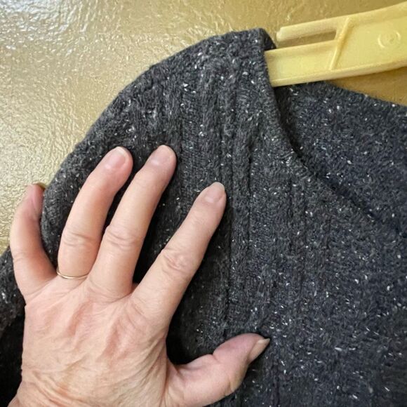 Pure Jill size L oversized lagenlook poncho sweater vest. - Picture 7 of 8